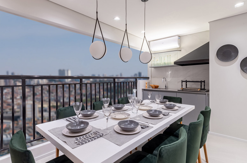 Terraço - 87m² (Foto do decorado)
