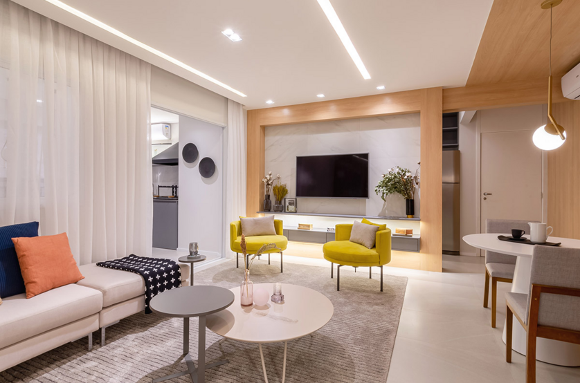 Living - 87m² (Foto do decorado)