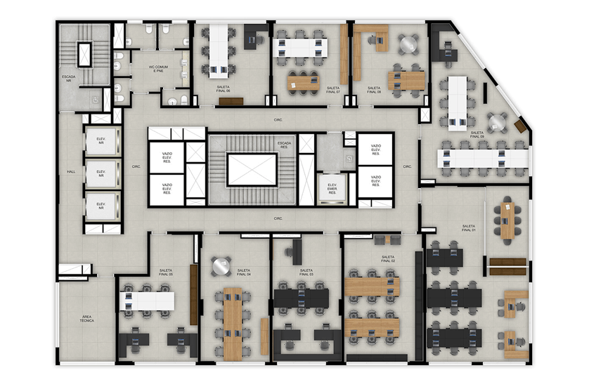 Salas comercial (Perspectiva artística)
