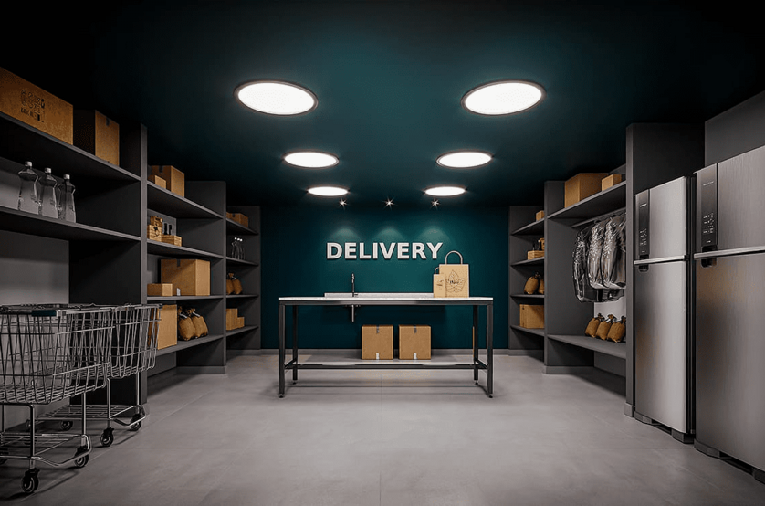 Espaço delivery (Perspectiva artística)