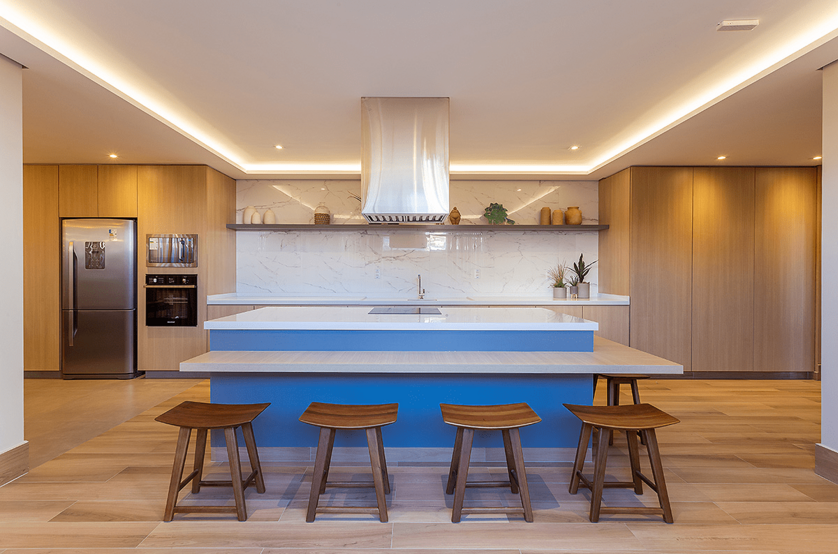 Espaço gourmet com 62m² (Foto do local)