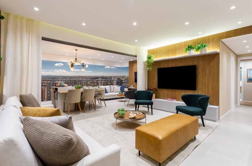 Living - 119m² - Final 1 - Torre 1 (Foto do decorado)