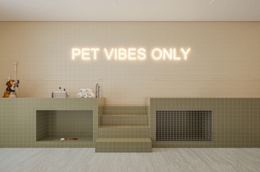 Dog wash - torre 1 e 2 (Perspectiva artística) 
