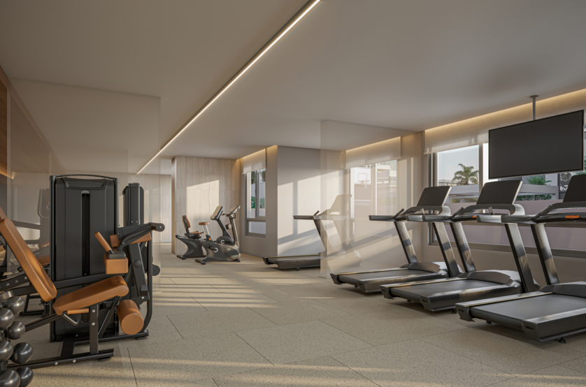 Fitness c/ espaço Multifuncional - torre 3 (Perspectiva artística)