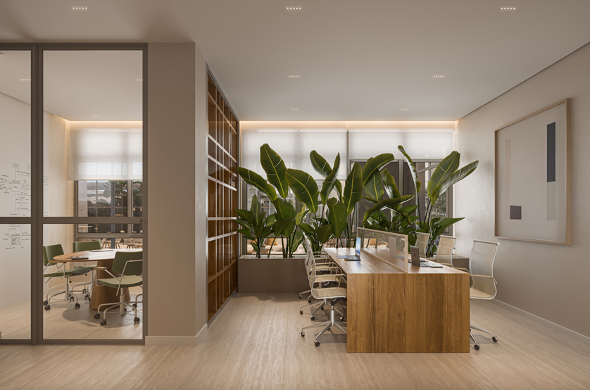 Coworking - torre 1 e 2 (Perspectiva artística) 