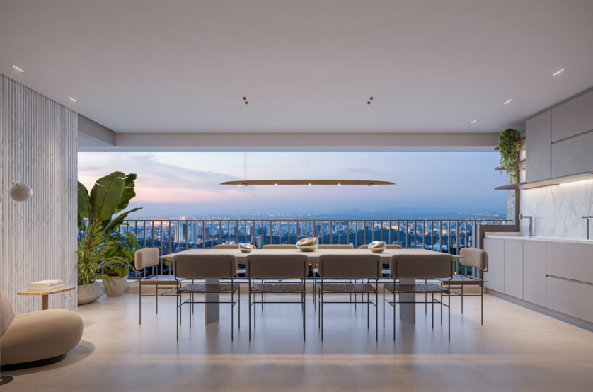 terraço 4 suítes - apto 179m²  (perspectiva artística) 