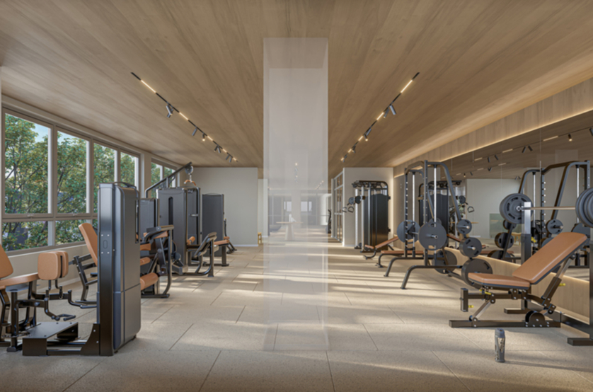 Fitness - torre 1 e 2 (Perspectiva artística) 