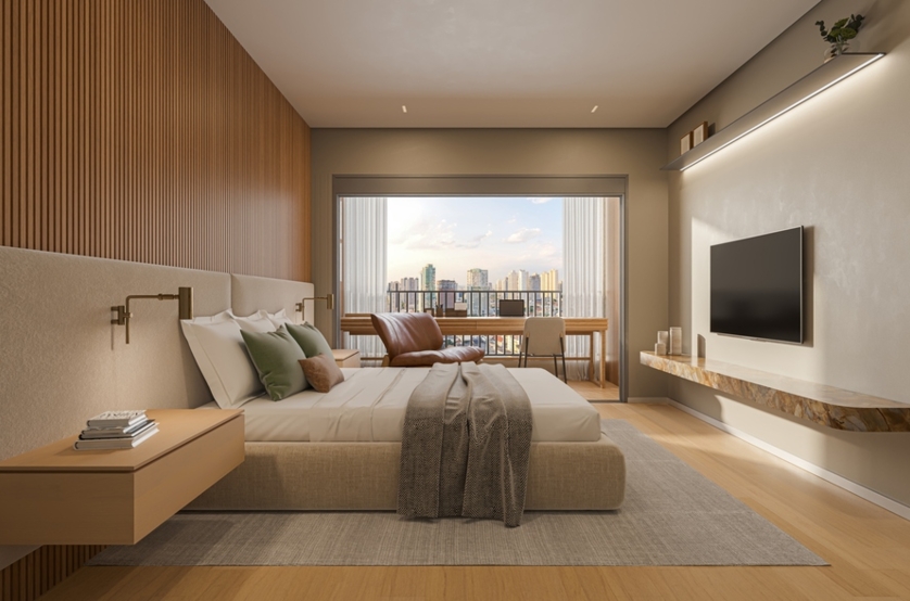Suíte Master - apto 268m² (perspectiva artística) 