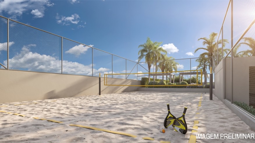 Quadra de beach tennis (Perspectiva preliminar)