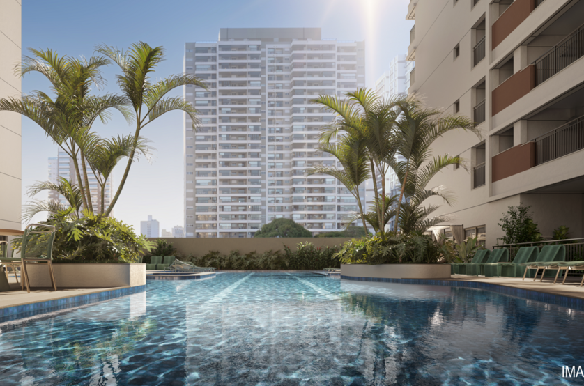 Piscina - torre 1 e 2 (perspectiva preliminar) 