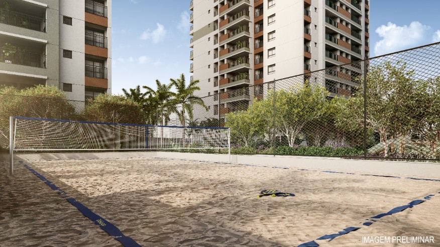 Quadra beach tenis - torre 1 e 2 (Perspectiva preliminar) 