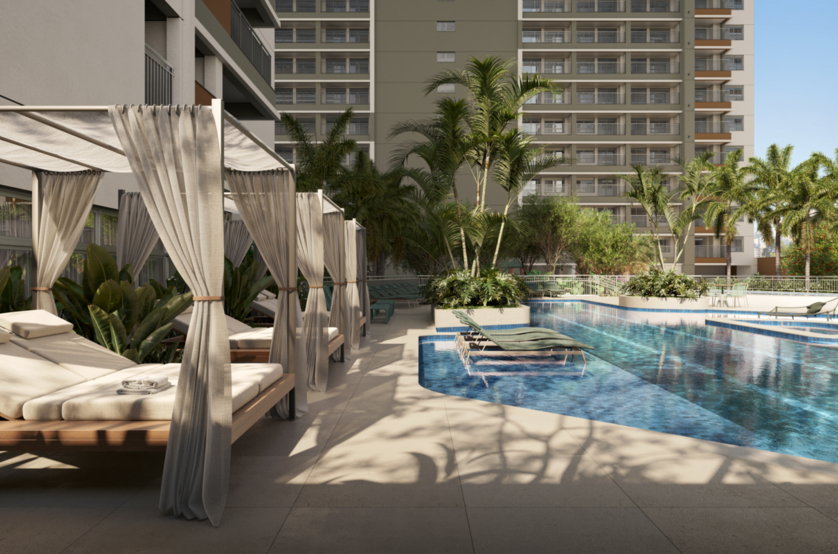 Piscina - torre 1 e 2 (perspectiva preliminar) 