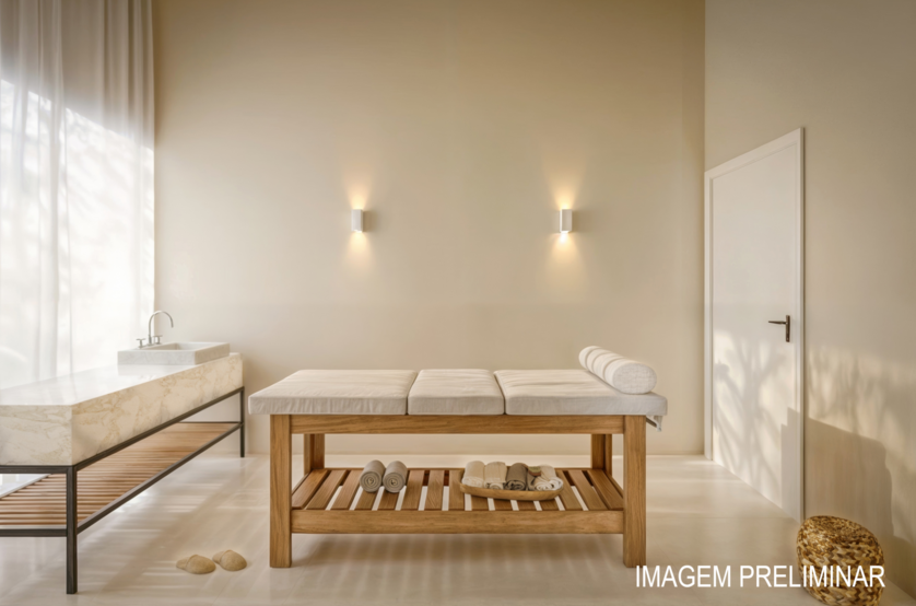 Sala de massagem (Perspectiva preliminar) 
