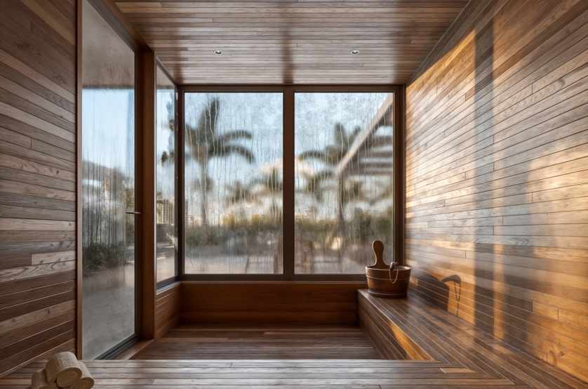 Sauna e descanso de sauna (Perspectiva preliminar) 