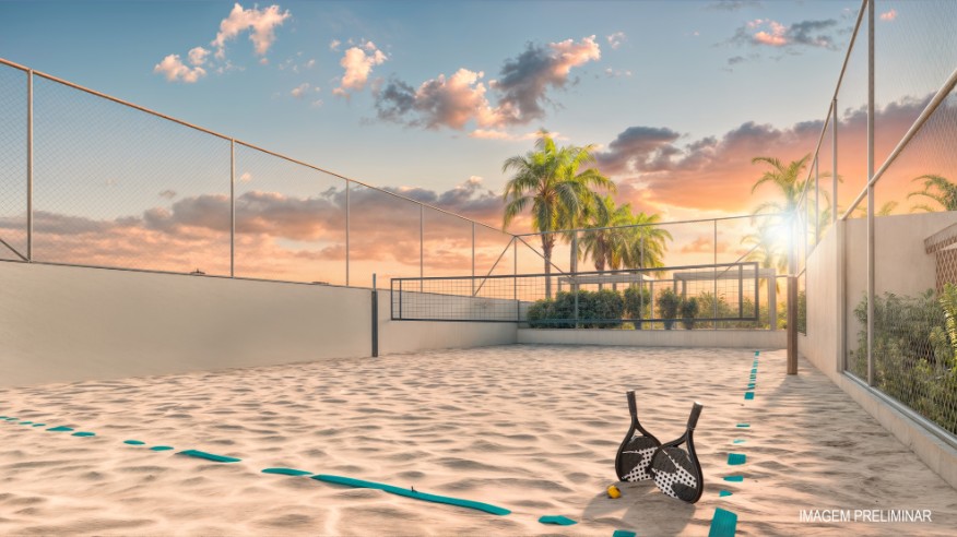 Quadra de beach tennis (Perspectiva preliminar)