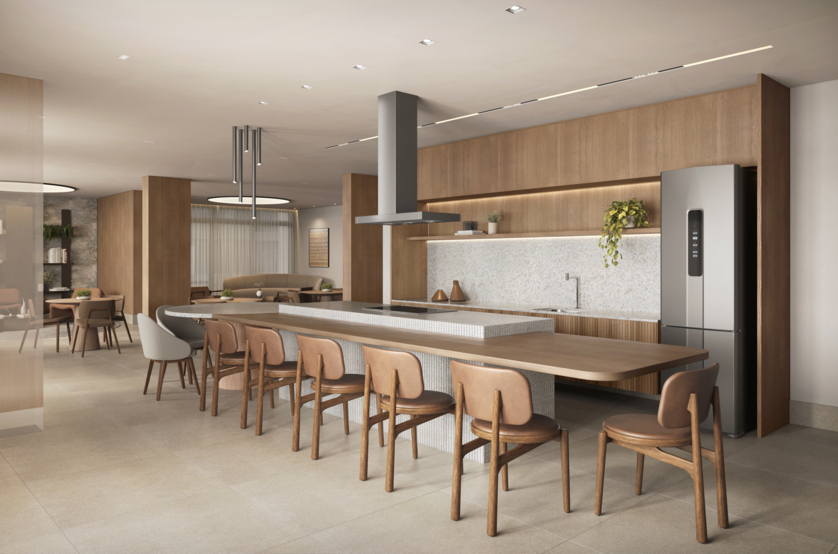 Espaço Gourmet - torre 1 e 2 (perspectiva artística) 