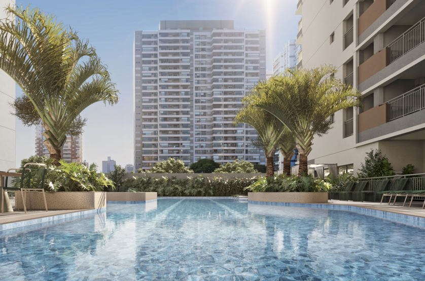 Piscina - torre 1 e 2 (perspectiva artística) 