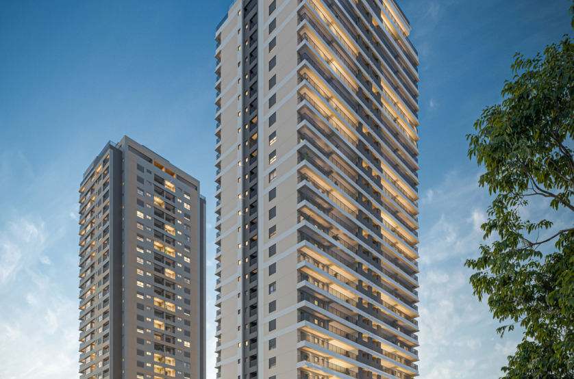 Fachada - torre 1 (Perspectiva artística) 