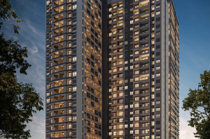Fachada - torre 3 (Perspectiva artística)