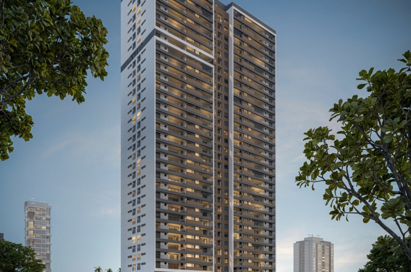 Fachada - Torre 1 (Perspectiva artística)