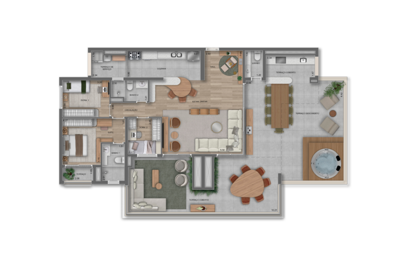 195m² | Penthouse (perspectiva artística)
