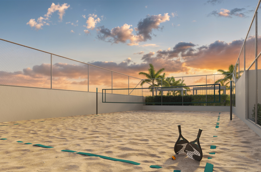 Quadra Beach tennis (Perspectiva artística) 
