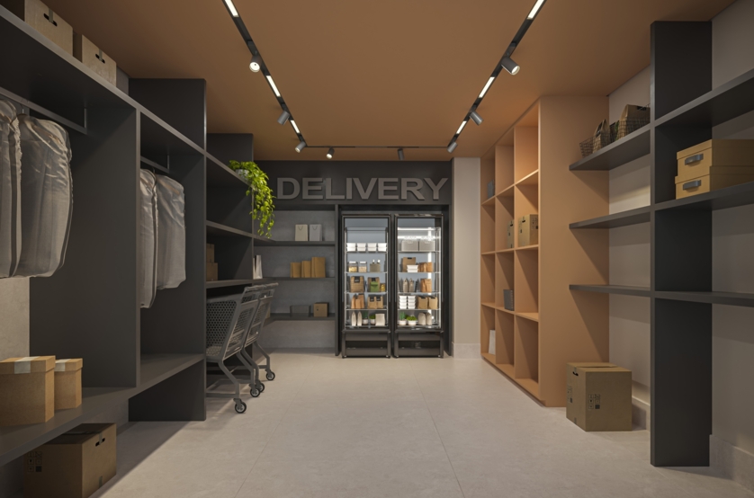 Espaço Delivery (perspectiva artística) 