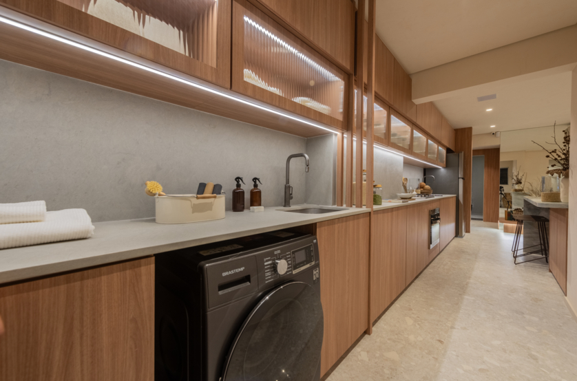 Área de serviço - 83m² (Foto do decorado)