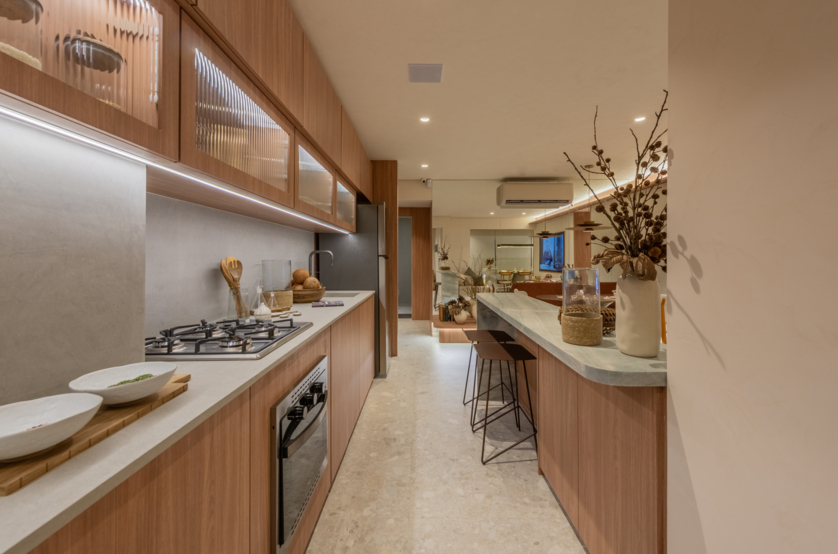 Cozinha - 83m² (Foto do decorado)