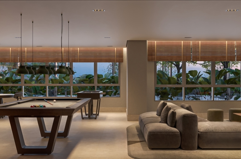 Salão de jogos (perspectiva artística) 