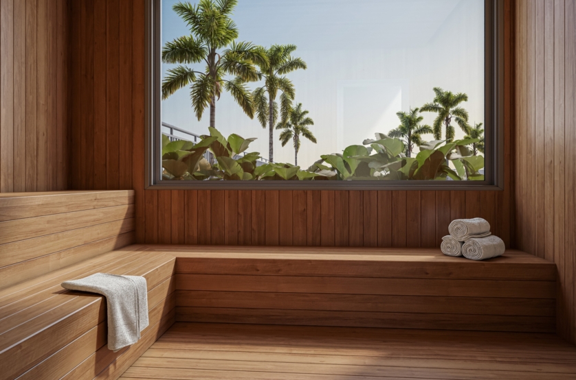 Sauna (perspectiva artística) 