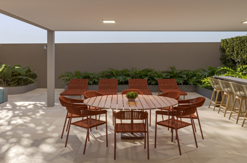 Casa de Campo c/ churrasqueira e spa externo (Perspectiva artística) 