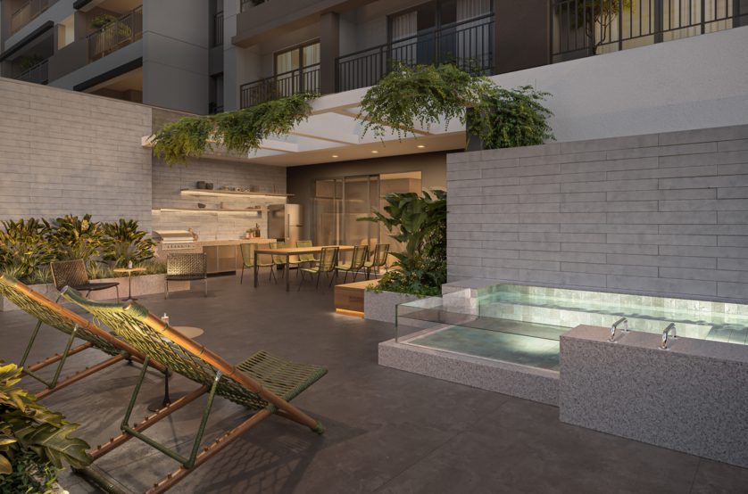 Casa de Campo c/ churrasqueira e spa (perspectiva artística) 