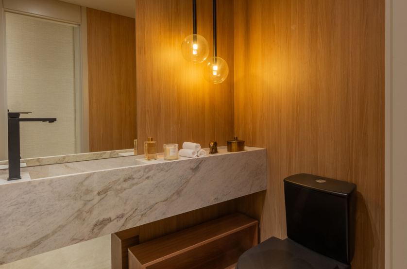 Lavabo - apto 121m² (Foto do decorado)