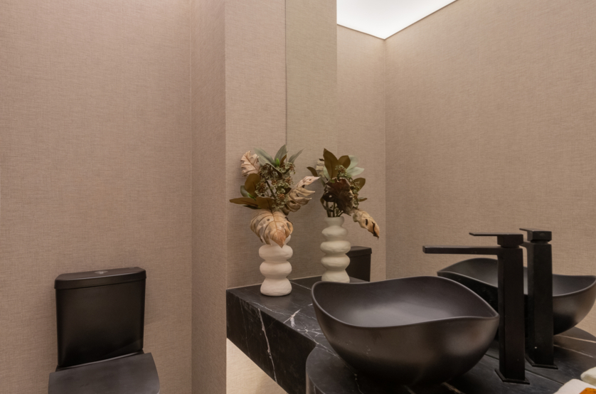 Lavabo - apto de 120m² (Foto do decorado)