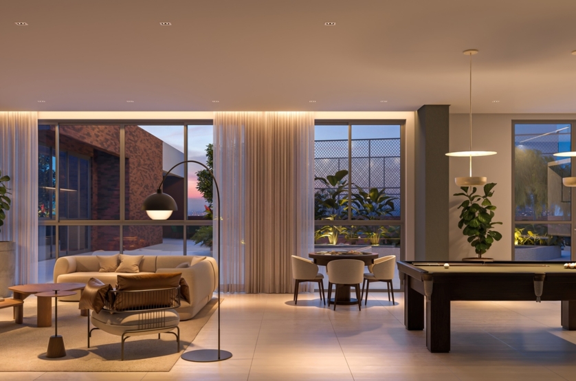 Salão de jogos (perspectiva artística) 