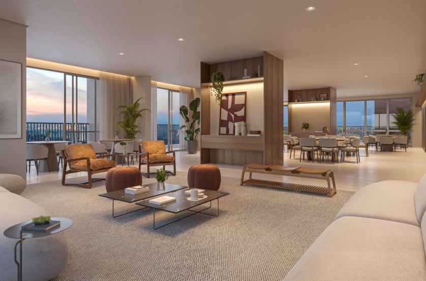 Salão de festas (perspectiva artística) 