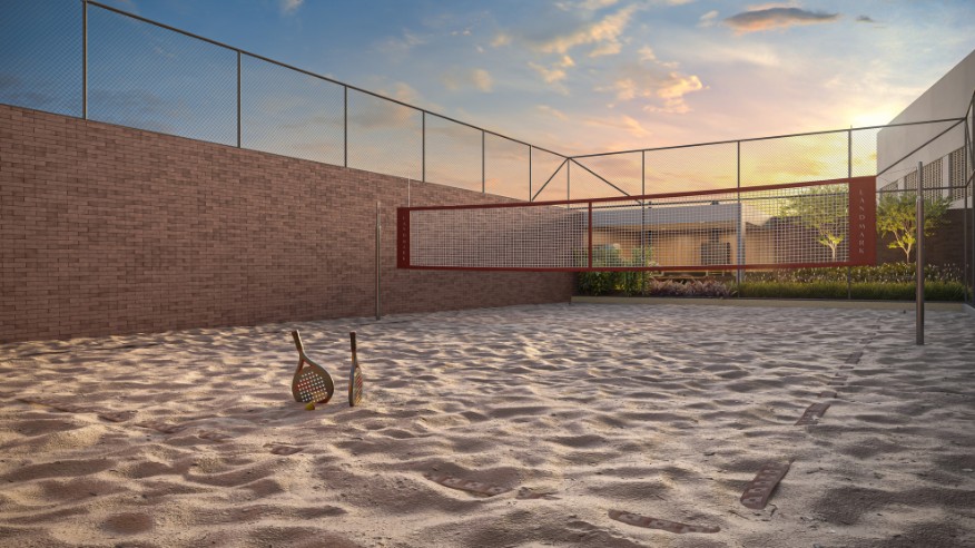 Quadra beach tennis (Perspectiva artística) 