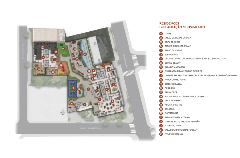 Implantação 2º pavimento (Perspectiva artística) 