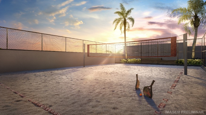 Quadra de beach tennis (Perspectiva preliminar) 