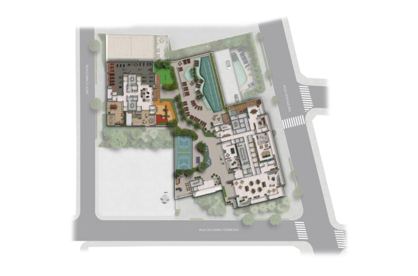 Implantação 2º pavimento (Perspectiva artística) 