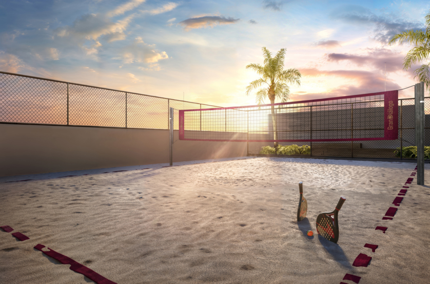 Quadra de Beach Tennis (Perspectiva artística)