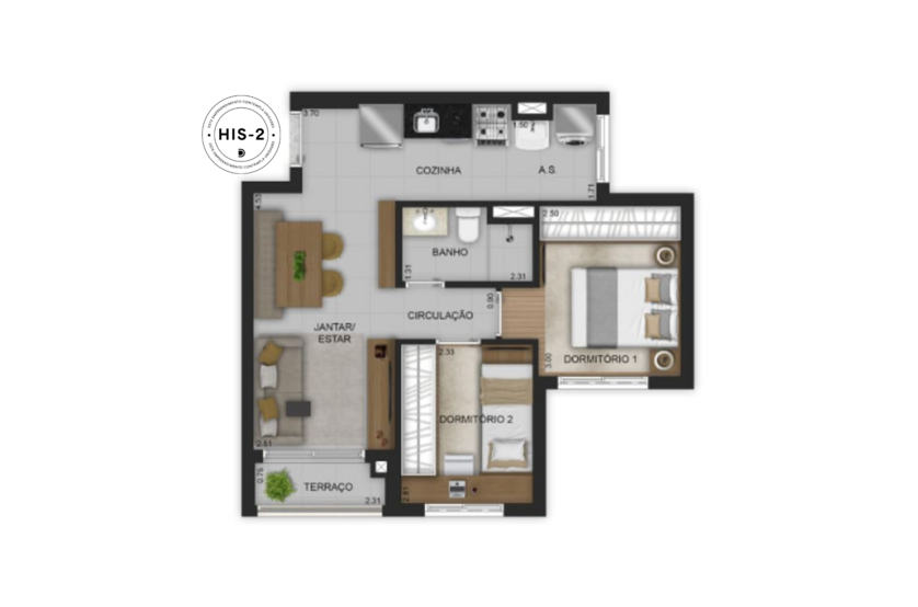 2 dorms - finais 4, 5, 9 e 10 