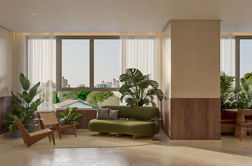 Salão de festas (perspectiva preliminar)