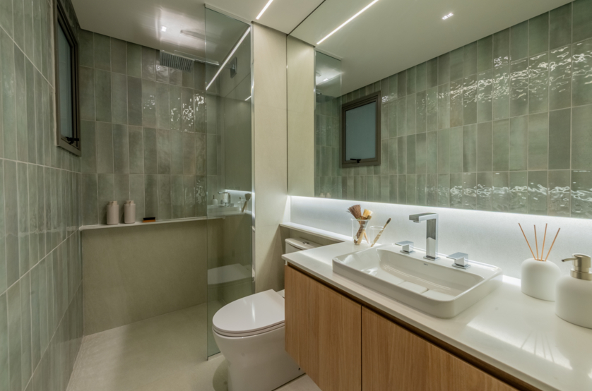 Banheiro da suíte 03 - 171m² (Foto do decorado)