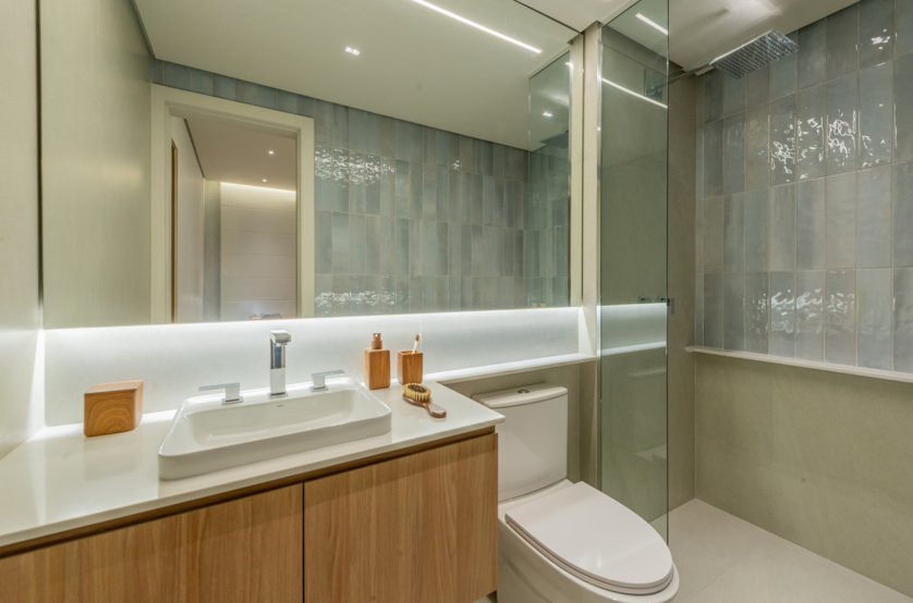 Banheiro da suíte 02 - 171m² (Foto do decorado)