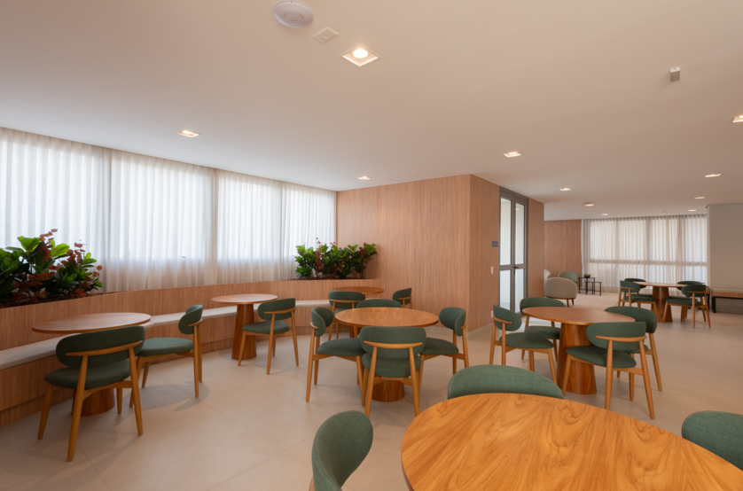 Salão de festas com espaço gourmet - Térreo - 244m² (Foto do local) 