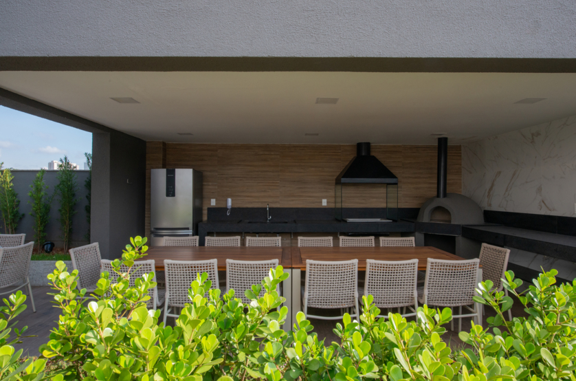 Churrasqueira com forno para pizza (Foto do local) 