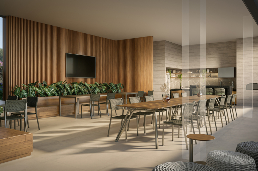 Casa de campo c/ churrasqueira (Perspectiva artística) 