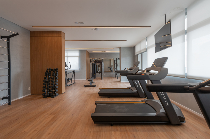 Fitness com 108m² - Torre 1 (Foto do local)